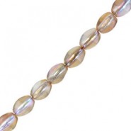Czech Pinch beads kralen 5x3mm Crystal brown rainbow 00030/98532